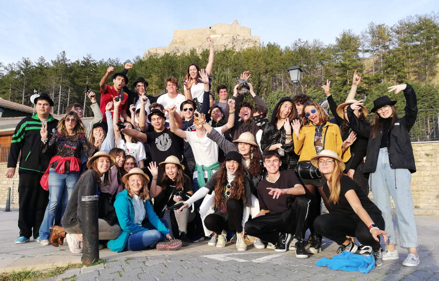 actividad escolar en morella escape room exterior