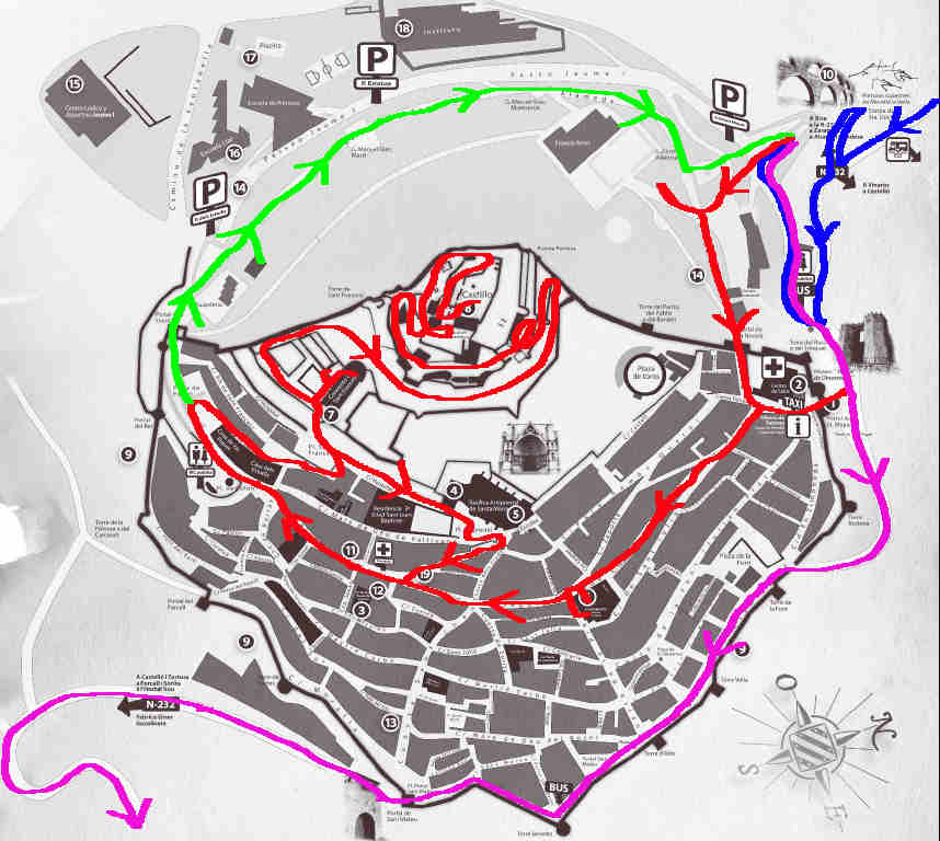 Recorrido propuesto para visitar Morella en un día